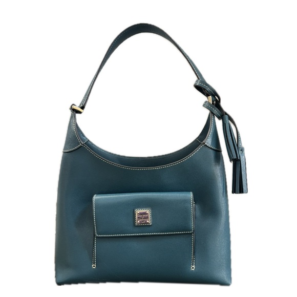 Dooney & Bourke Blue Leather Hobo Bag